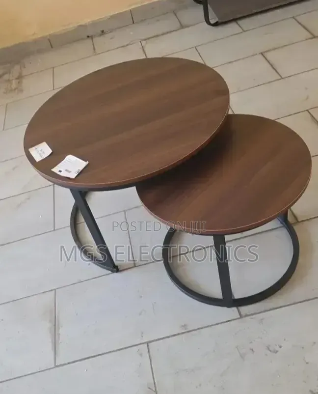 Wooden Nesting Coffee Table Marble Effect (Mdf)
