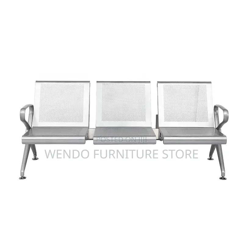 Office Bench; Three Seaters Metallic Bench
