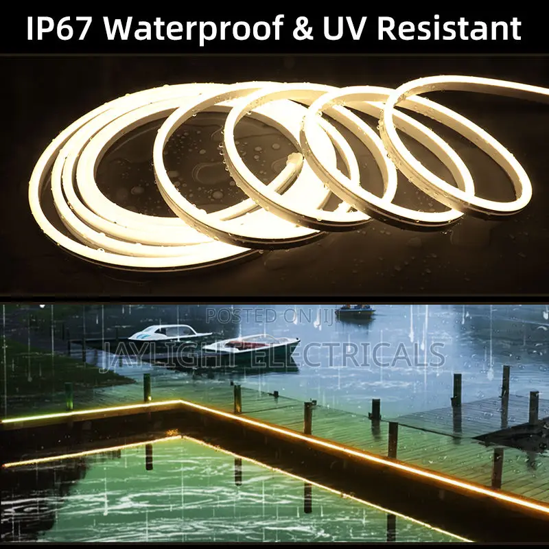 Led Neon Strip Light Outdoor Ip67 Waterproof Dotless Vertical Bend