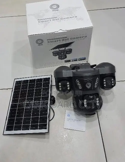 V380 Pro Outdoor Triple Lens Camera Wide-Angle Coverage Auto Tracking
