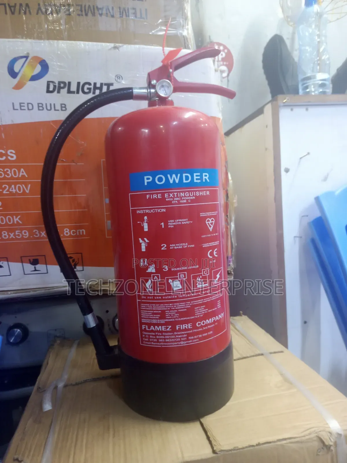 Red 9kg Dry Powder Fire Extinguisher ,,
