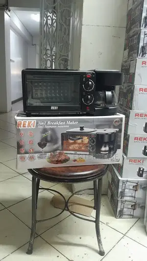 1050w - Reki 3 in 1 Breakfast Machine, 12 Litres Oven Capacity