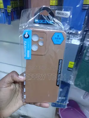 Brown Silicone Mobile Phone Case Is Designed for the Realme C35