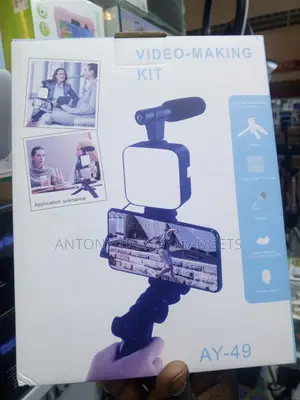 Ay-49 Video Making Kit With Mic Led Light And Tripod