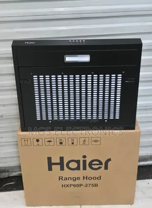 Haier 60cm Kitchen Hood Hxp60p -275b- Black