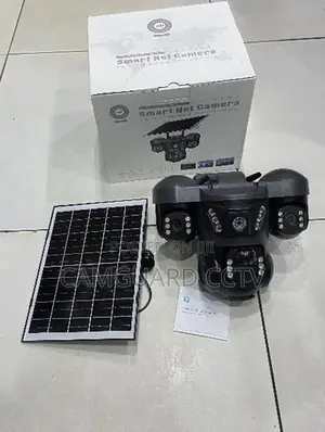 Triple Lens Solar Wifi Camera V380 PTZ Camera With Color Night Vision