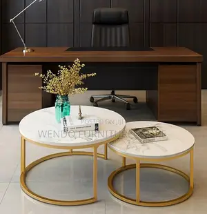Coffee Table; Round General Marble Coffee Table