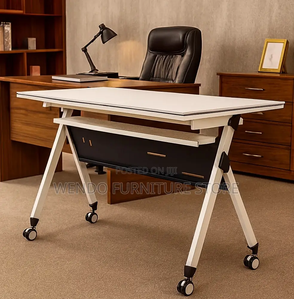 Office Table; Foldable Movable Office Table