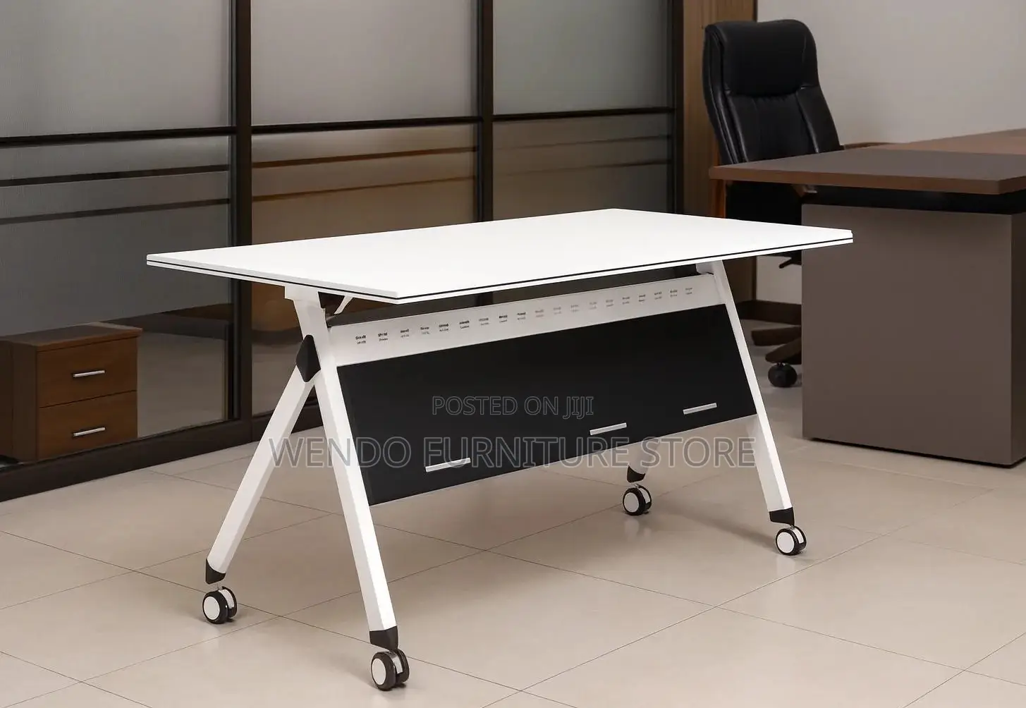 Office Table; Foldable Movable Office Table