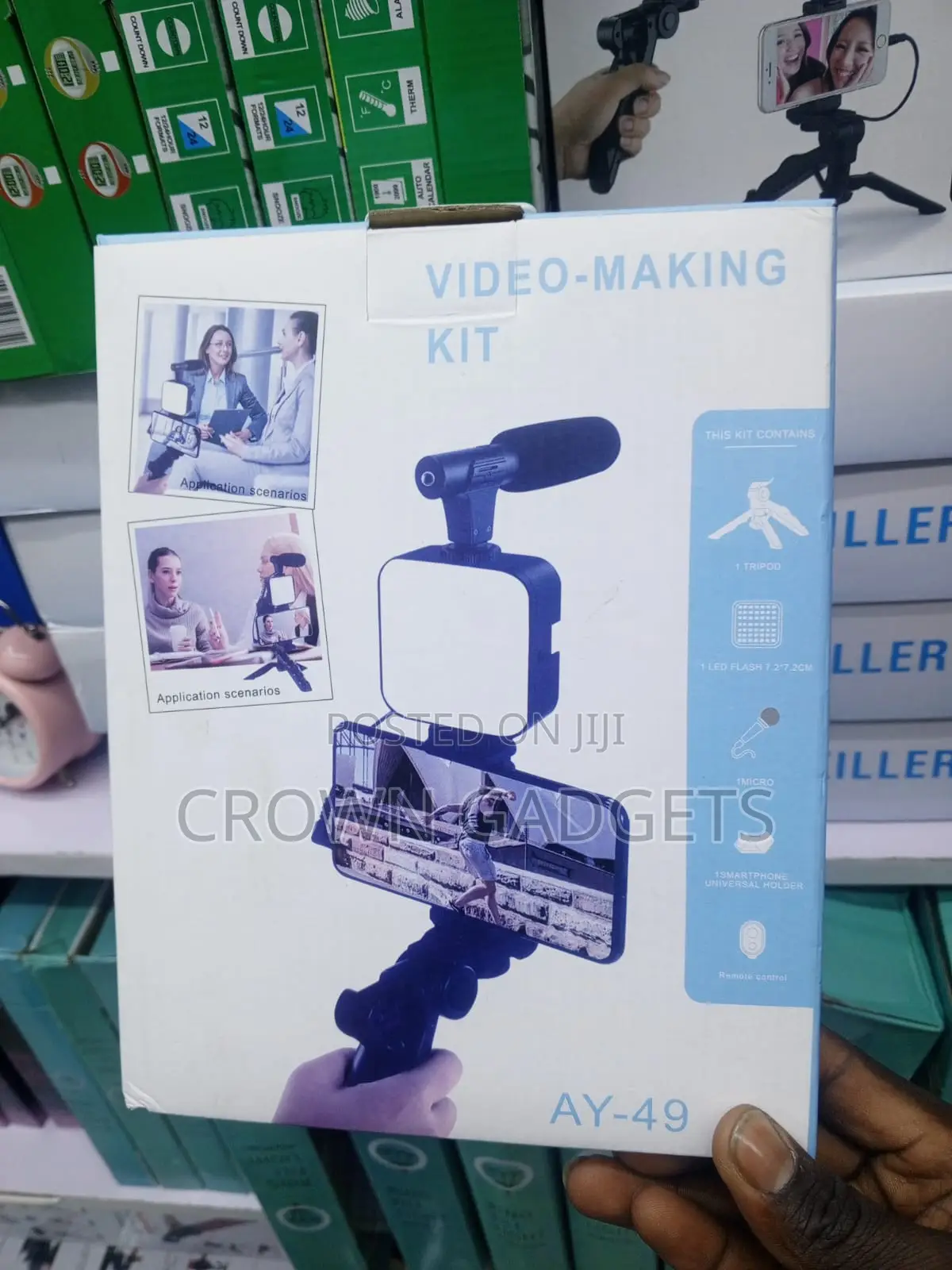 Ay-49 Professional Vlogger Kit With Bluetooth Remote