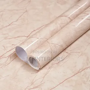 Stylish Cabinet Makeover Contact Paper