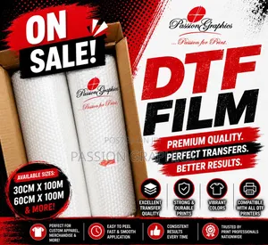 Dtf No Cut Cut Films Material Rolls (60x100m)