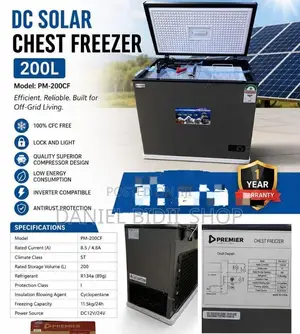 Dc Solar Chest Freezer 200ltrs 12v 24volts