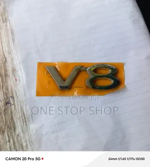 V8 Abs Chrome Finish Emblem Orland Cruiser Models