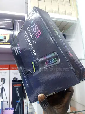 Usb Gaming Microphone With Mute Button and Desktop Stand
