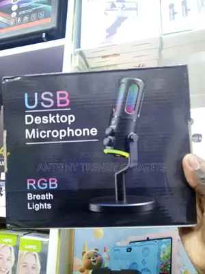 Rgb Streaming Microphone With Headphone Monitoring Jack