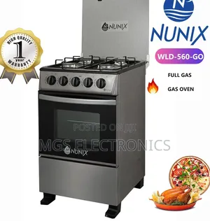 New Model 50*55 Nunix Full Gas Standing Cooker