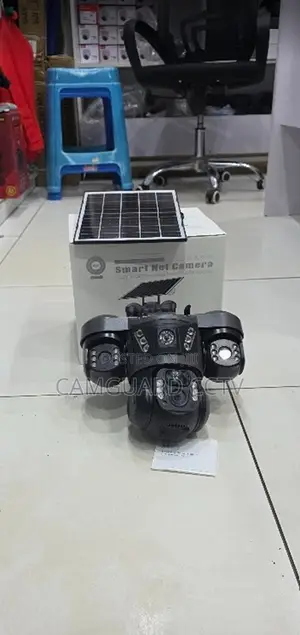 Smart Solar Wifi Camera V380 Pro –Triple Lens, PTZ Mobile Monitoring