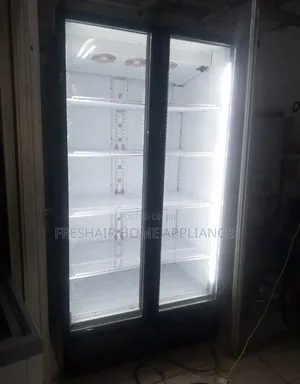 Exuk Clean Double Door Glass Fridge Display