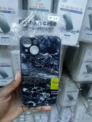Blue and Purple Marble-Patterned Mobile Phone Case