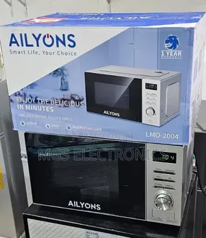 Ailyons Manual Microwave With Grill Available in Silver and Black