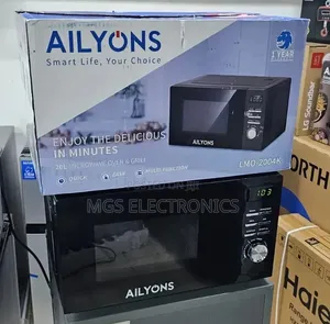 Ailyons Manual Microwave With Grill Available in Silver and Black