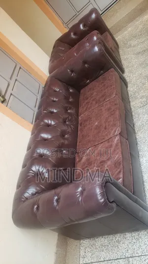 Leather Chesterfield Sofa Ex-Uk