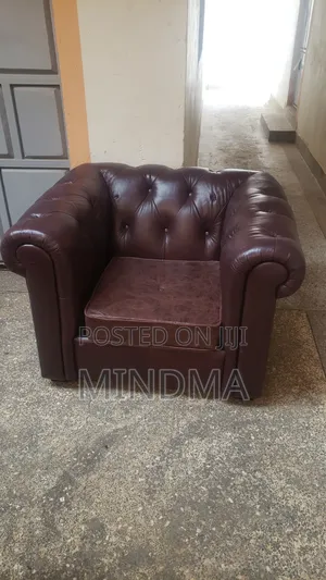 Leather Chesterfield Sofa Ex-Uk