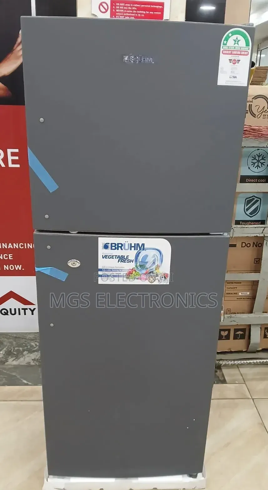 Bruhm 198l No Frost Fridge