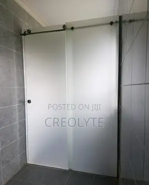 Frameless Frosted Glass Sliding Shower Enclosure Supply Install