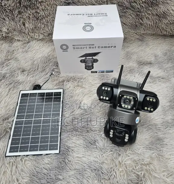 Triple Lens 4g Solar PTZ Camera | Sim Card Outdoor Security Camera