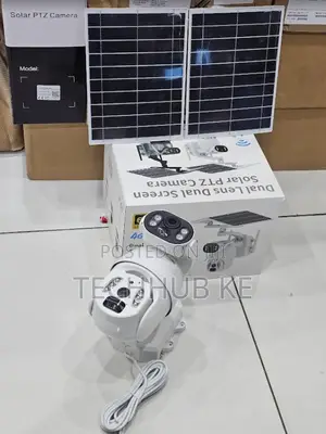 6mp Dual Lens Solar PTZ Camera | 4g Sim Card Outdoor Security Camera