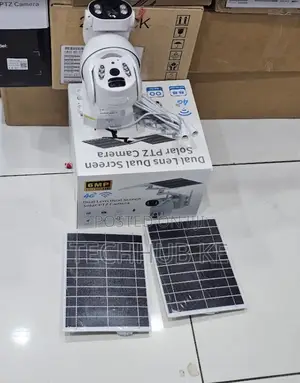 Ubox 4g Solar PTZ Security Camera With Dual Solar Panels | Smart CCTV