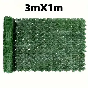 Premium Artificial Privacy Fence Roll Dense Green Hedge Cover