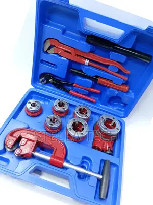 Die Stock Ratchet Set Of 1⁄41⁄23⁄83⁄4 111⁄4 S-Jaw Pipe Wrench Pliers