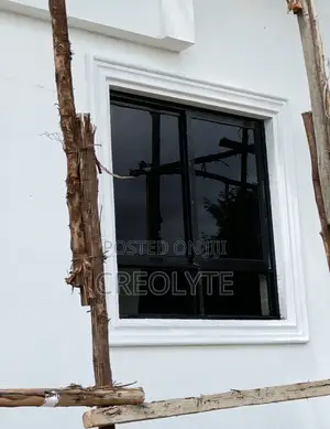 Aluminium Casement Window – Matte Black Finish –