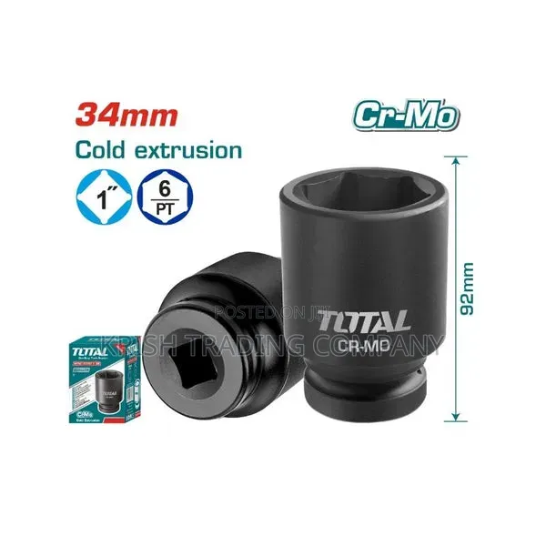 1" Drive Impact Socket 34mm – Thhisd0134l