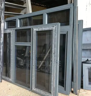Aluminium Casement Windows – Grey Finish – Ready To Install Nairobi