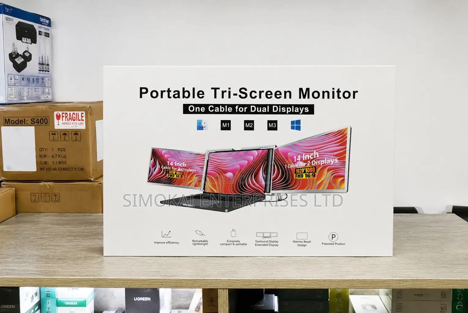 Tri Screen Portable Laptop Extender