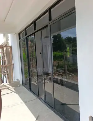 Aluminium Sliding Doors – Dark Grey/Black Finish With Toplights