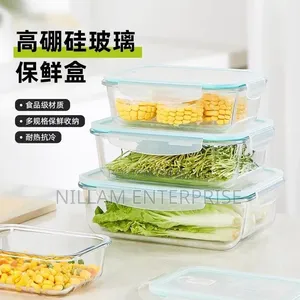 3pc High Borosilicate Food Containers*