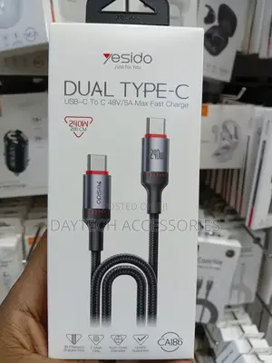 This Is a Yesido Ca186 240w Dual Type-C Data Cable.