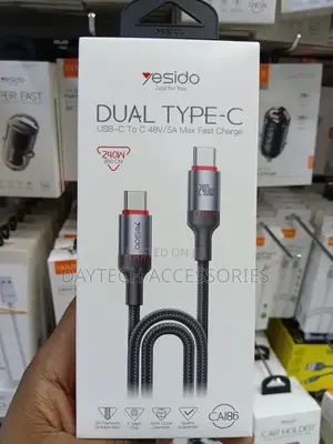 This Is a Yesido Ca186 240w Dual Type-C Data Cable.