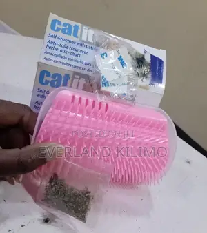 Cat Self Groomer, Wall Corner Massage Comb Grooming Brush With Catnip