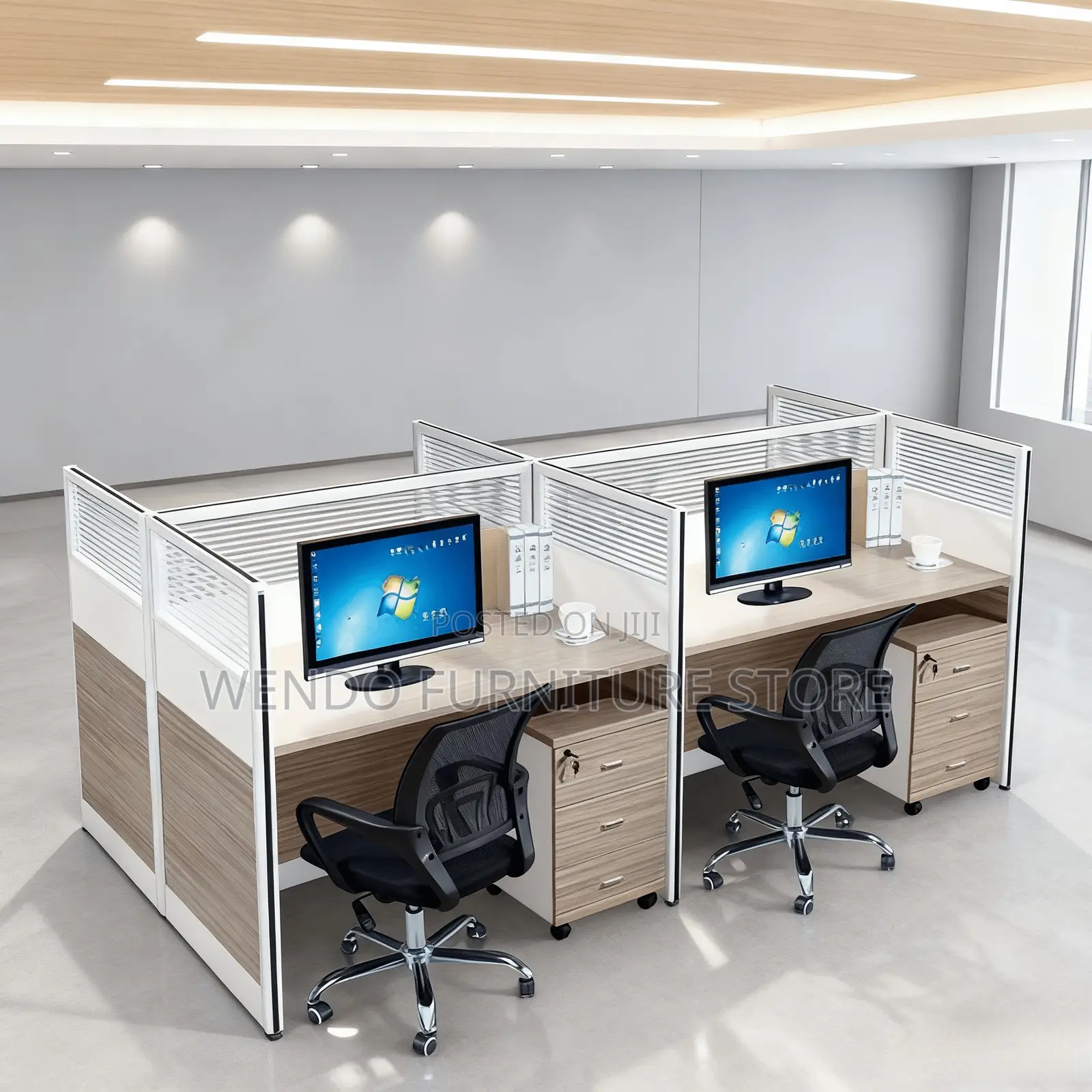 Office Workstation; Four Persons User Workstation