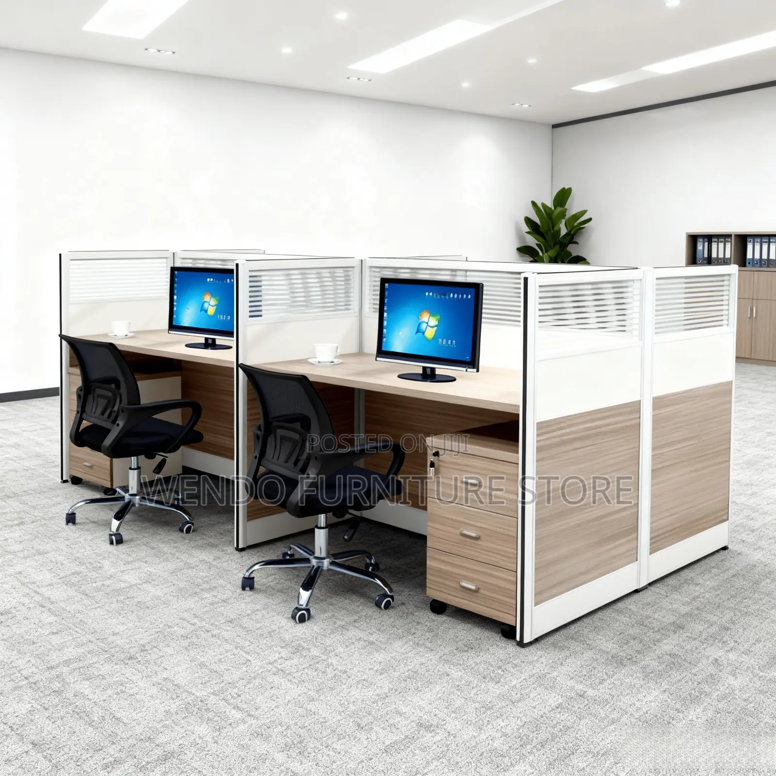 Office Workstation; Four Persons User Workstation