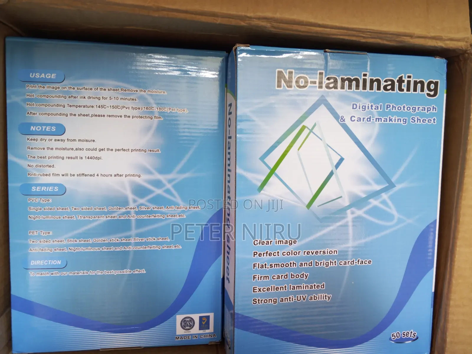 No -Laminating Digital Photograph And. Card Making Sheet.