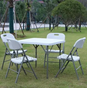 4 Seater Square Foldable Event Table and Chairs