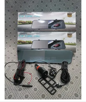 Full Hd 1080p Touch Screen Rearview Mirror Dash Cam – 2 Lens Dual