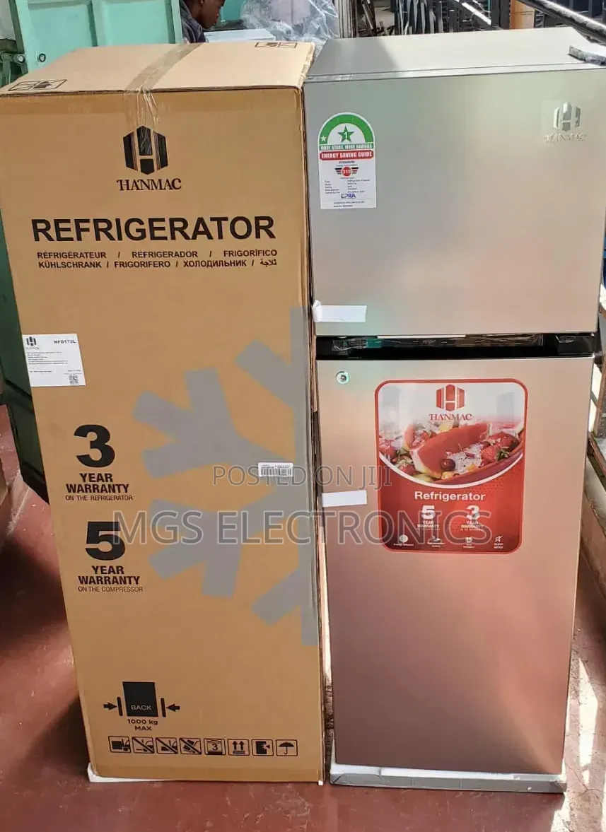 Hanmac 173l Double Door Refrigerator